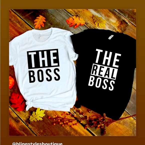 The Boss/The Real Boss Tees - Picture 1 of 1